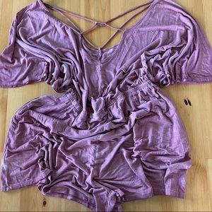 AEO Mauve Oversized Romper